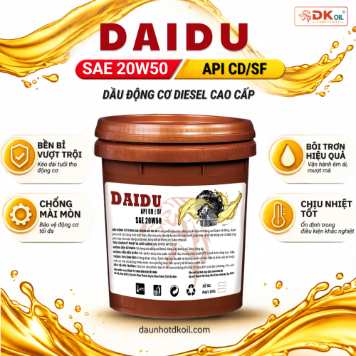 Dầu động cơ DAIDU SAE 20W50 API CD/SF