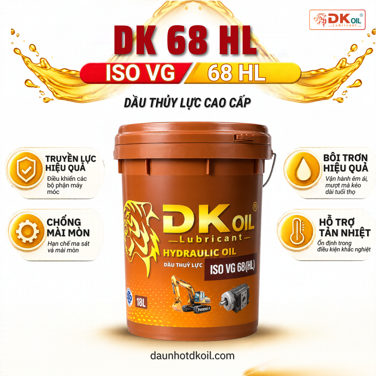 Dầu thuỷ lực DK 68 HL